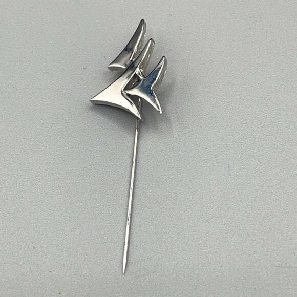 Vintage crown Trifari lapel or stick pin. - Picture 2 of 10
